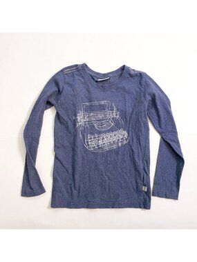 Wheat Typewriter Tee, Size 8